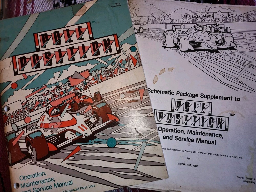 Pole Position Manual & Schematics Arcade