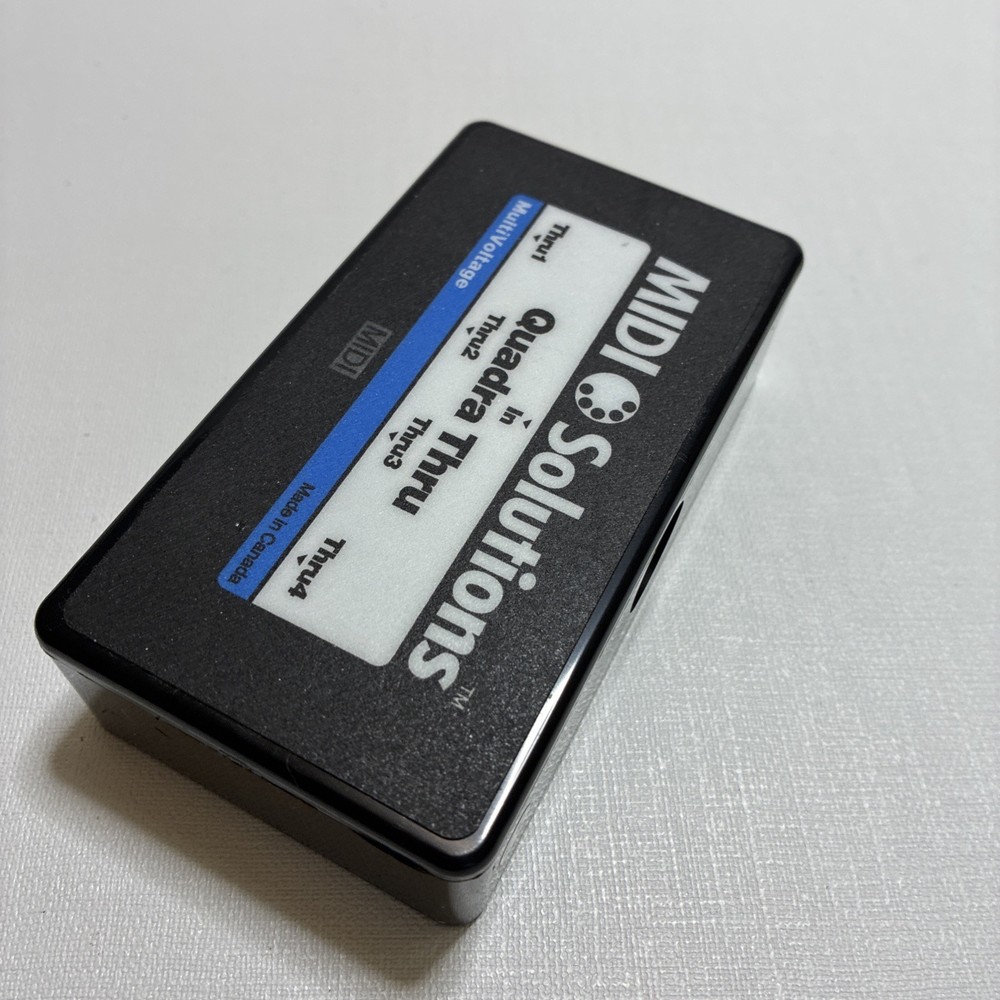 MIDI Solutions QUADRA THRU 4-output Active MIDI Thru Box