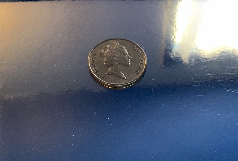 1994 Authentic Bermuda Elizabeth II 25 Cent Piece