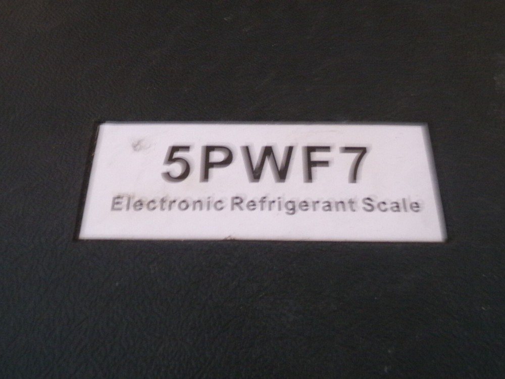 ZORO 5PWF7 PROGRAMMABLE REFRIGERANT SCALE