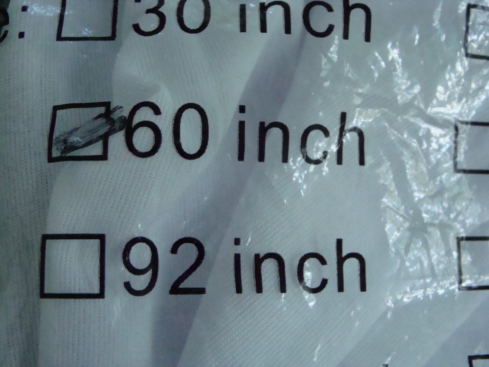 NOS 60-inch Fabric Projector Screen Anti-Reflective Frameless Gain