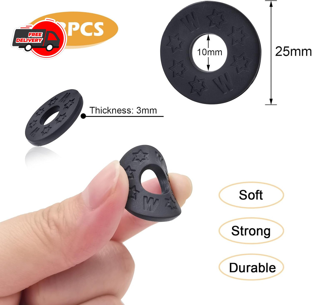 12Pieces Guitar Strap Locks Silicone Strap Locks Rubber Guitar Strap Blocks