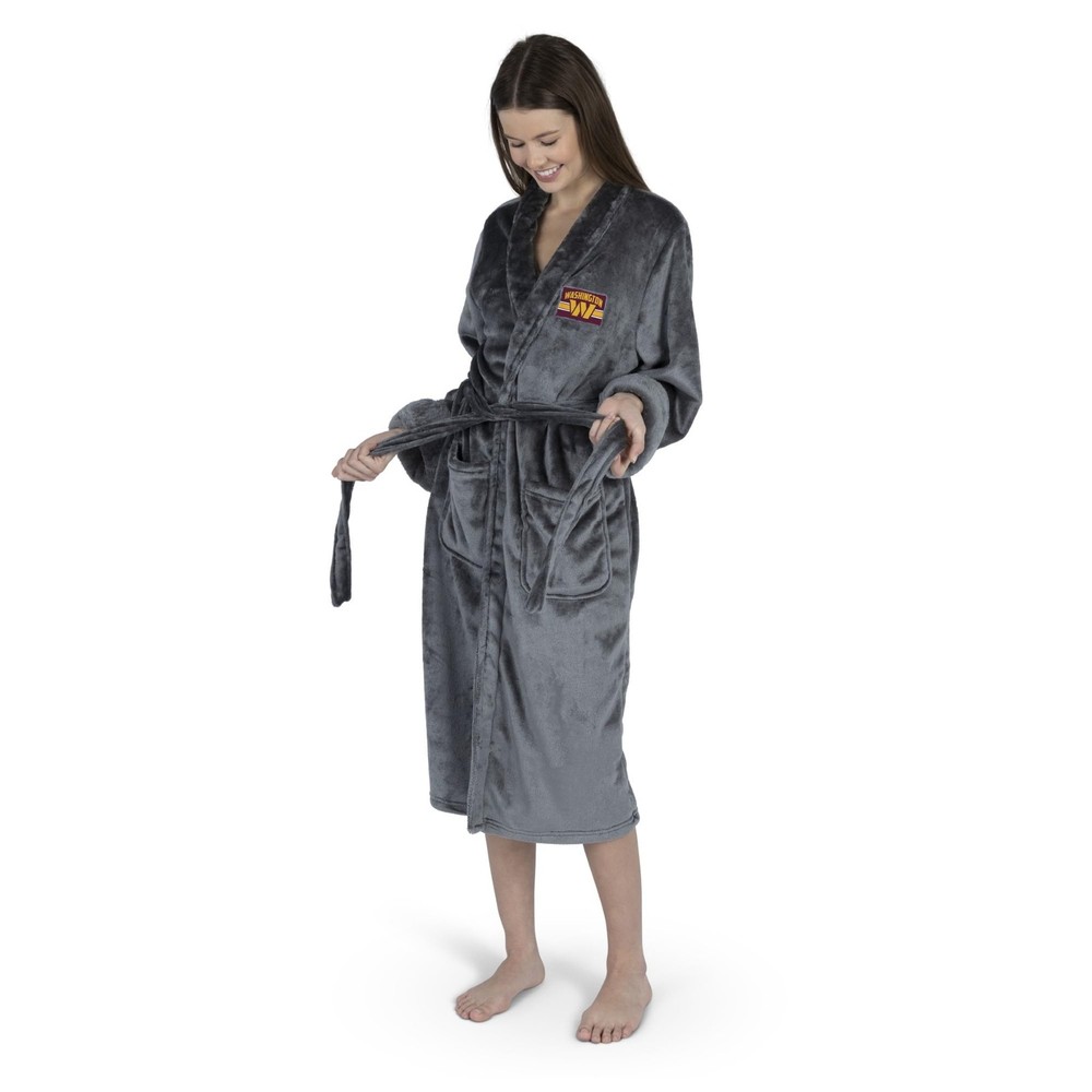 Northwest NFL Washington Commanders Silk Touch Bath Robe, Small/Medium, Rollout