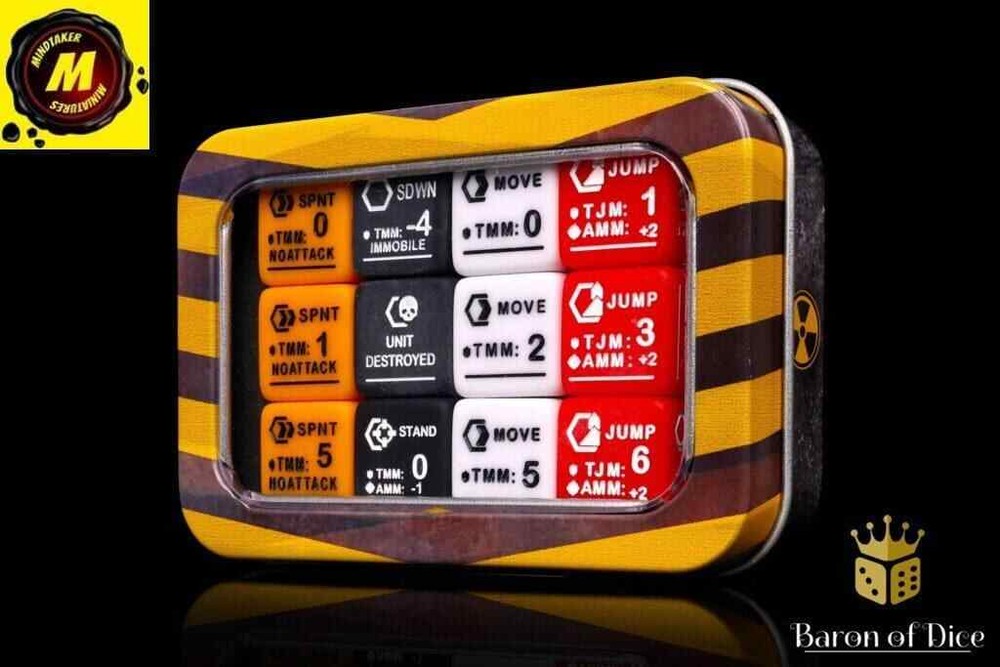First Strike Movement Dice Set (x12) - # BODMOVE02 - Battletech