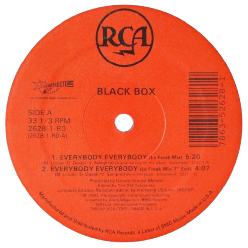 Black Box - 'Everybody Everybody' 12"