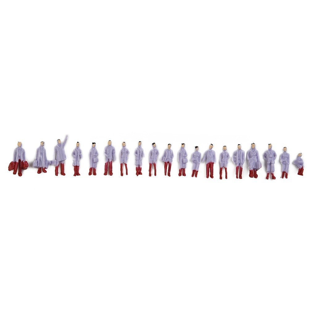 Railway Train Layout Painted Figures HO Scale Mixed Batch Model People Passenger