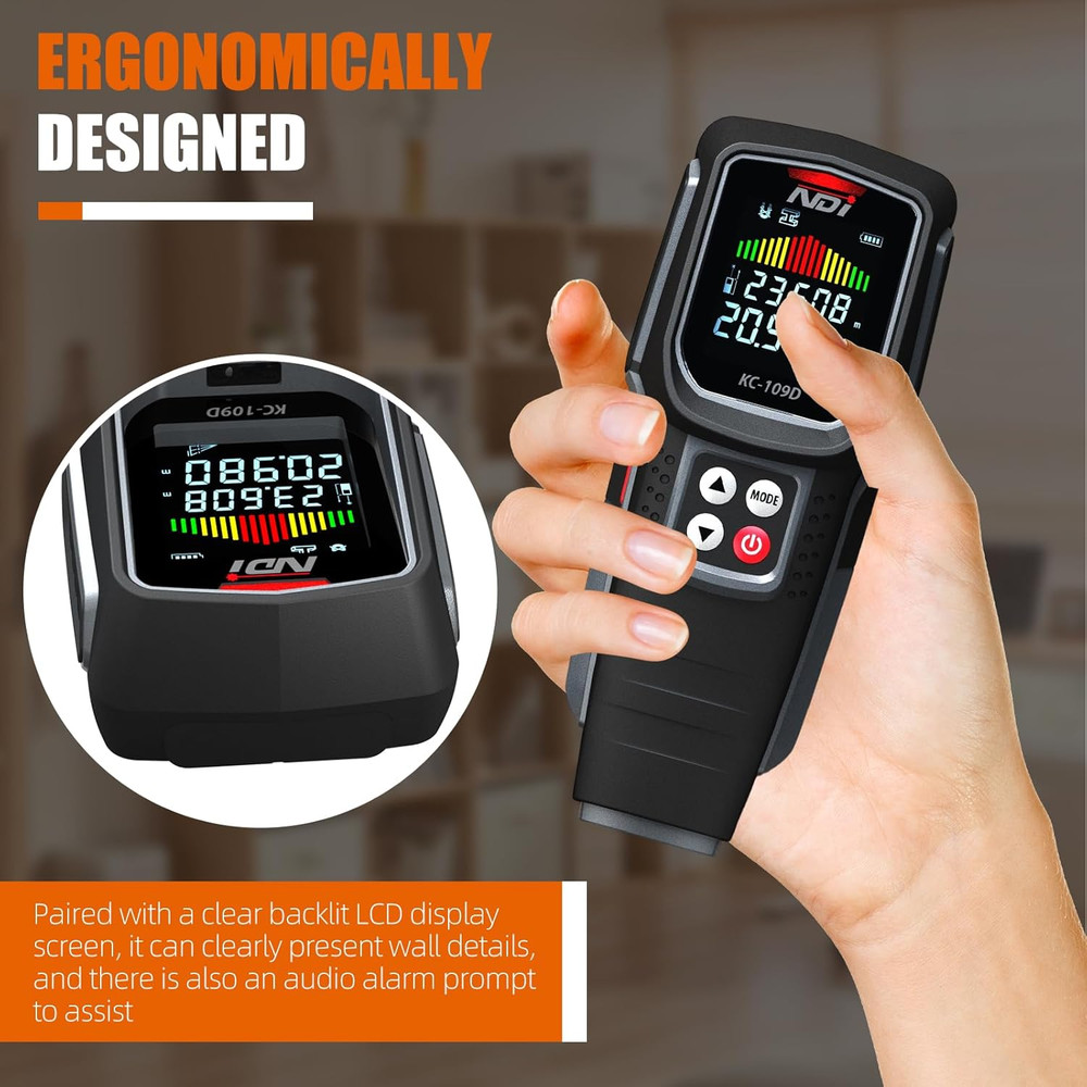 Stud Finder Wall Scanner - 5 in 1 Electronic Stud Detector with Microprocessor C