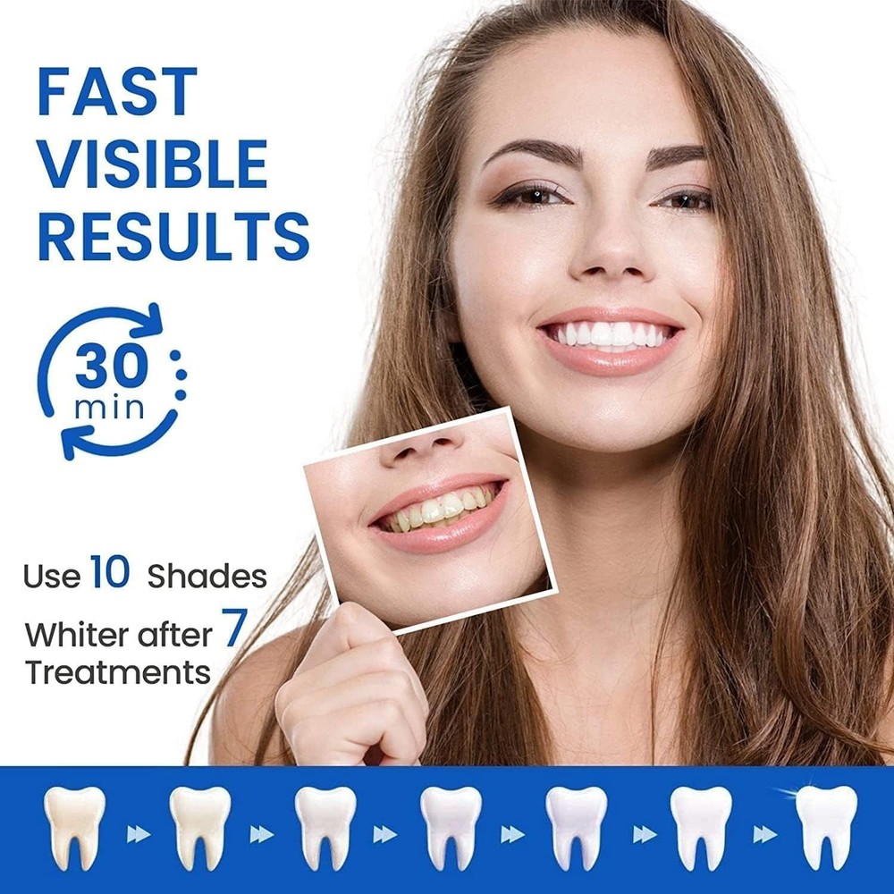 28PCS 5D Teeth Whitening Strips Tooth Rapid Bleaching White Strips Teeth White
