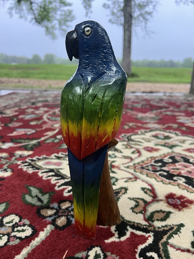Bright Fun Multicolored Parrot Figurine
