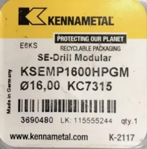 original carbide inserts  2pcs      KSEMP1600HPGM KC7315