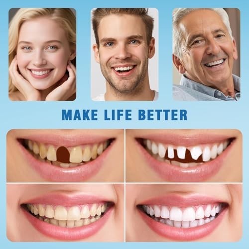 Moldable False Teeth Silicone Dentures Upper Lower Veneers Set 1PC