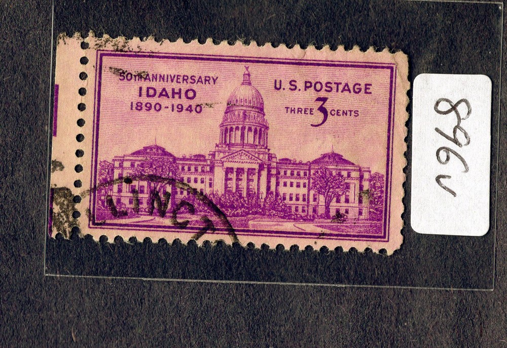 1940 Stamp #896 Idaho Statehood Used