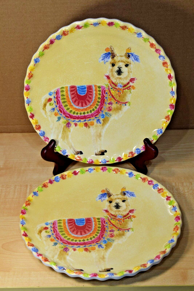 Llama plates - Set of 2