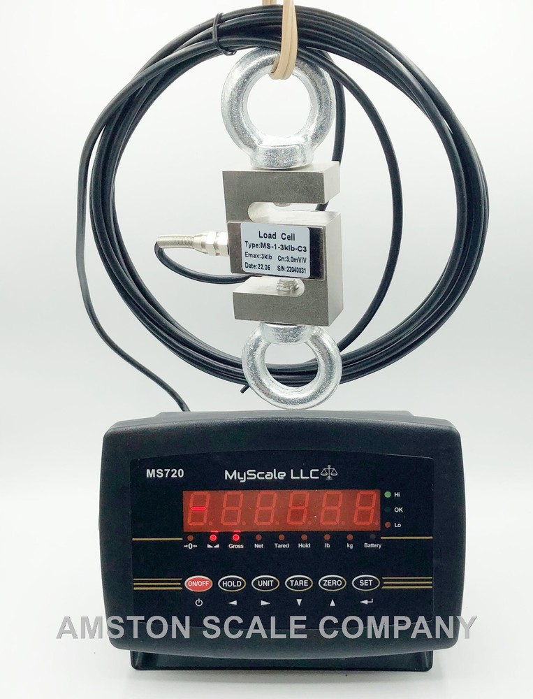 5000 LB S-TYPE LOAD CELL LED DISPLAY ARCHERY DRAW BOARD COMPOUND LONG BOW SCALE