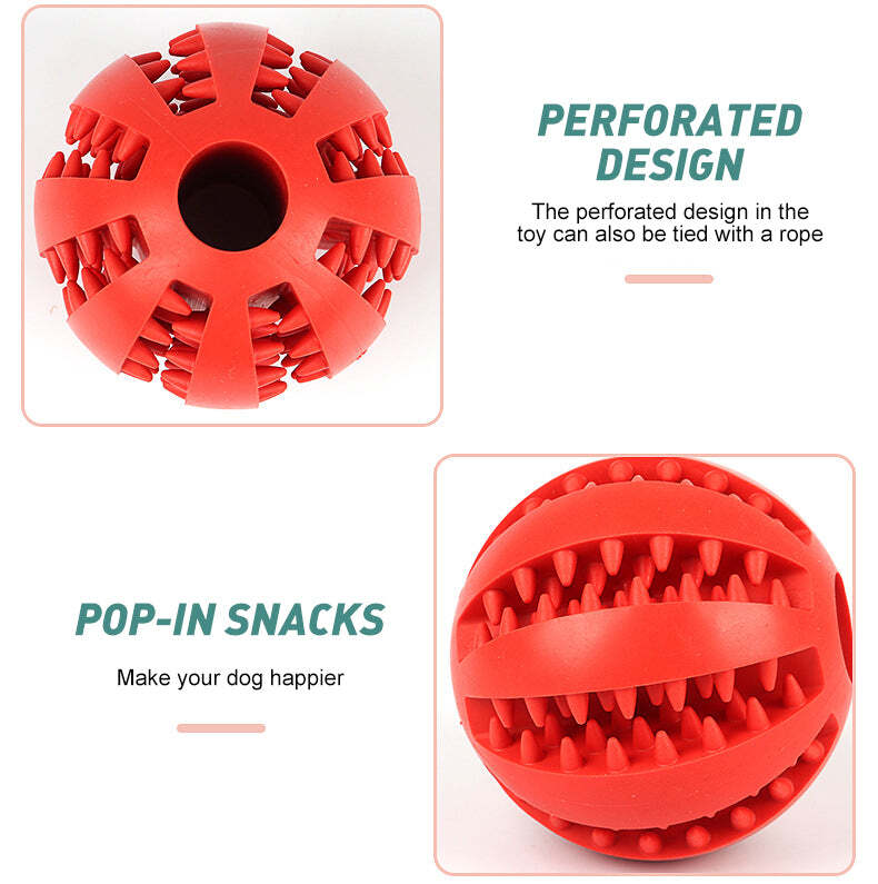 2 Dog Balls Cleaning Chew Toy