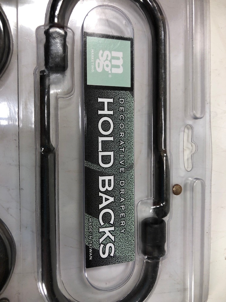 New BED BATH BEYOND Drapery Hold Backs Curtain Tie Backs Decorative