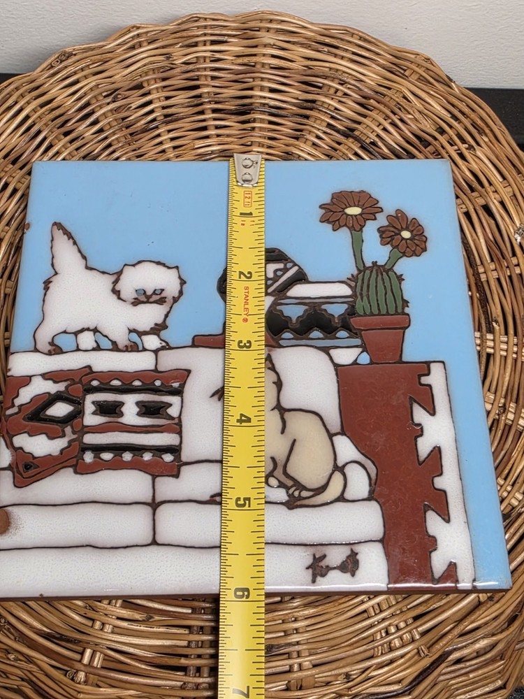 Vintage 1990 Earthtones Southwest Tile (1) Masterworks Tile.