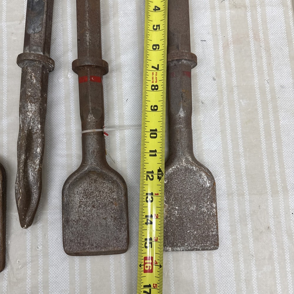 Jack Hammer Chisel Bit set lot of 5