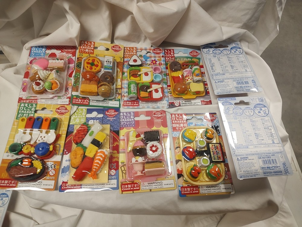 Iwako Eraser Food Bundle All Different 8 Units/Plus 2