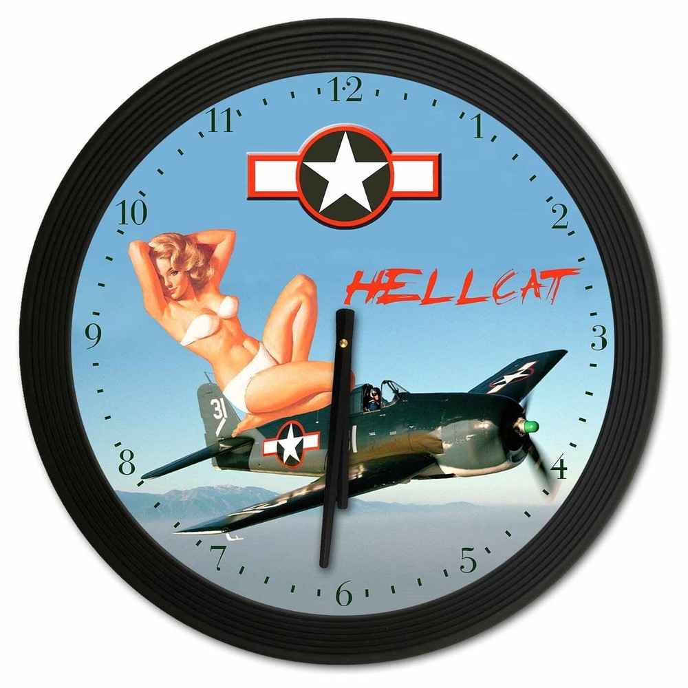 Hellcat Girl Clock