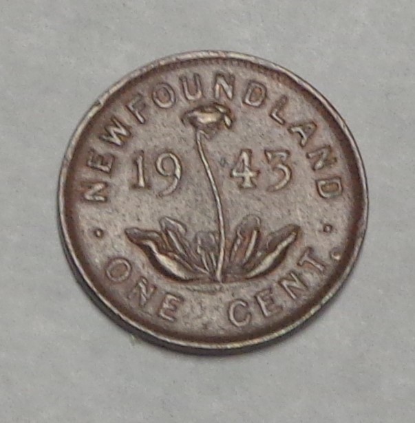 CANADA NEWFOUNDLAND 1 CENT 1943