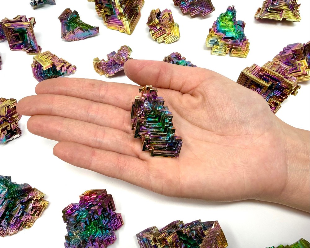 LARGE Bismuth Crystals / Iridescent Rainbow Bismuth Specimens - Choose Size