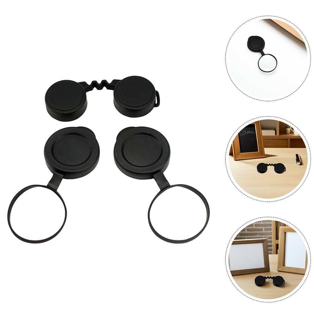 Binocular Lens Protective Rubber Caps Objective Covers for Optical Lens Guard