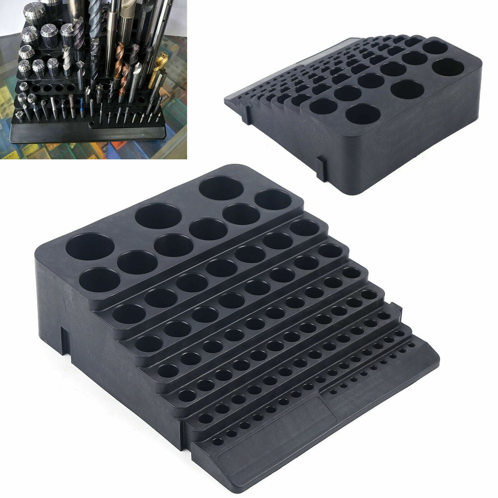 84Holes Bit Holder Organize Box Rack Organizer Stand Container Drill Bit Storage