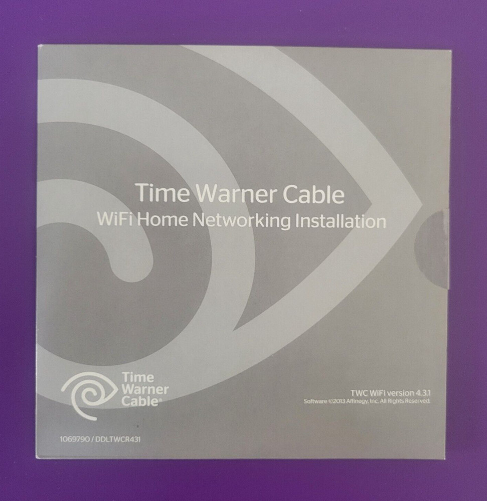 Motorola Time Warner Cable Software CD 2013 WiFi Networking Home Installation