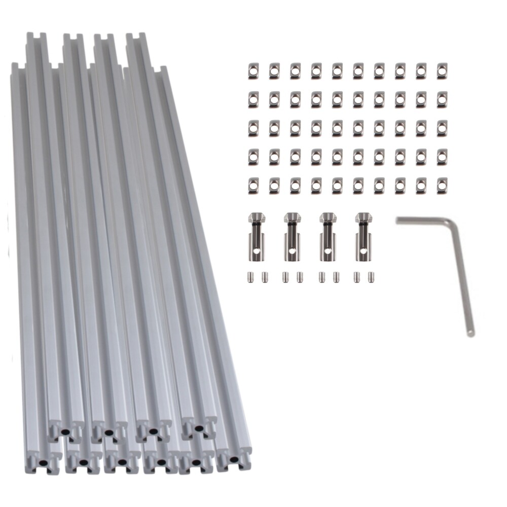 10pcs T Type / V Type 2020 Aluminum Extrusion Profile Anodized Linear Rail Guide