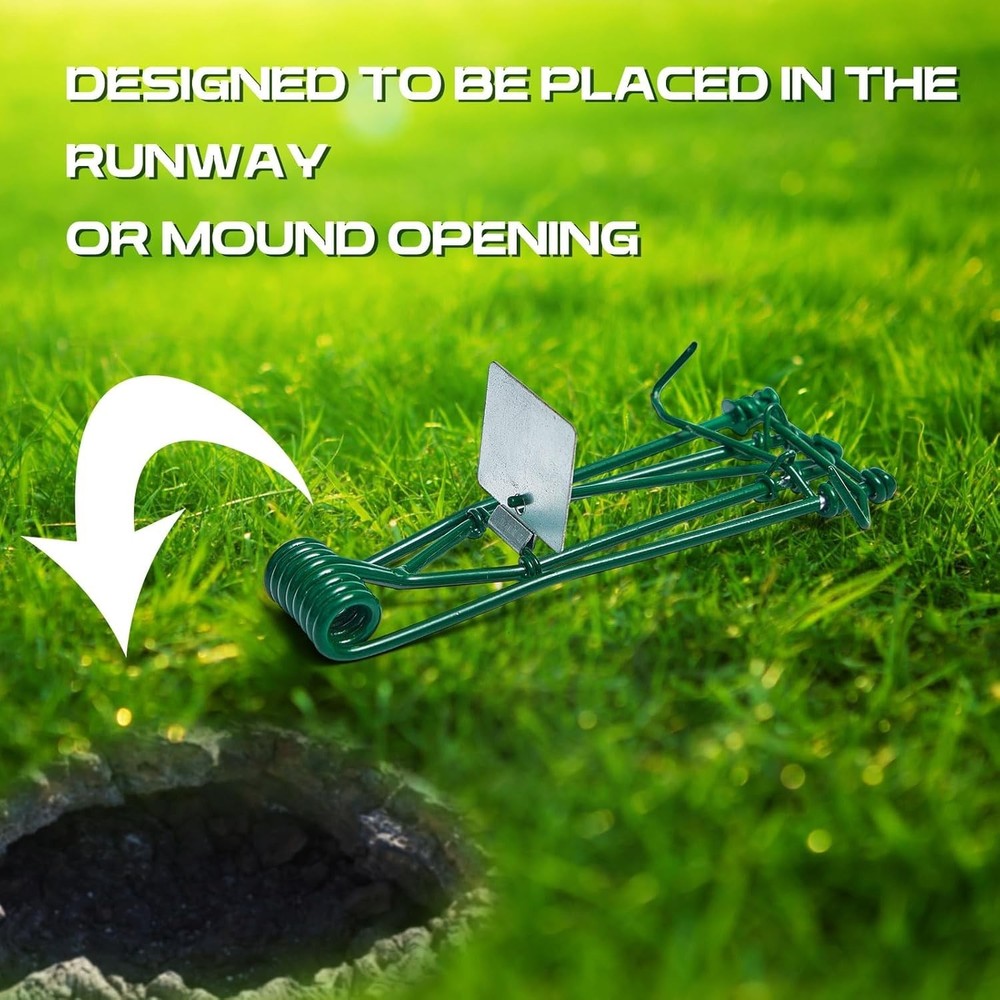 24 Pcs Outdoor Gopher Trap Easy Set Mole Trap Weather Resistant Gopher Killer