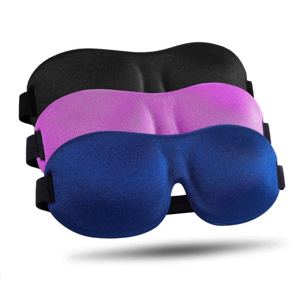 Sleep for Side Sleeper 3 Pack, Blackout 3D Eye for Sleeping, Night Blindfold ...