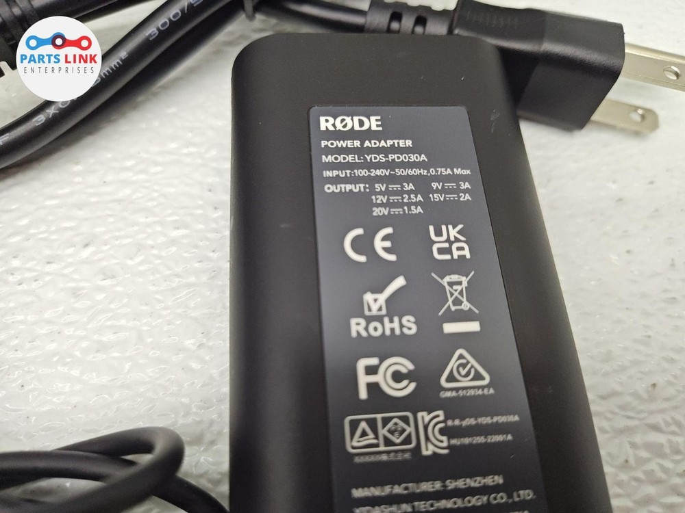 AC-DC Adapter Replacement for Rode RØDE RODECaster Duo RCDUO YDS-PD030A