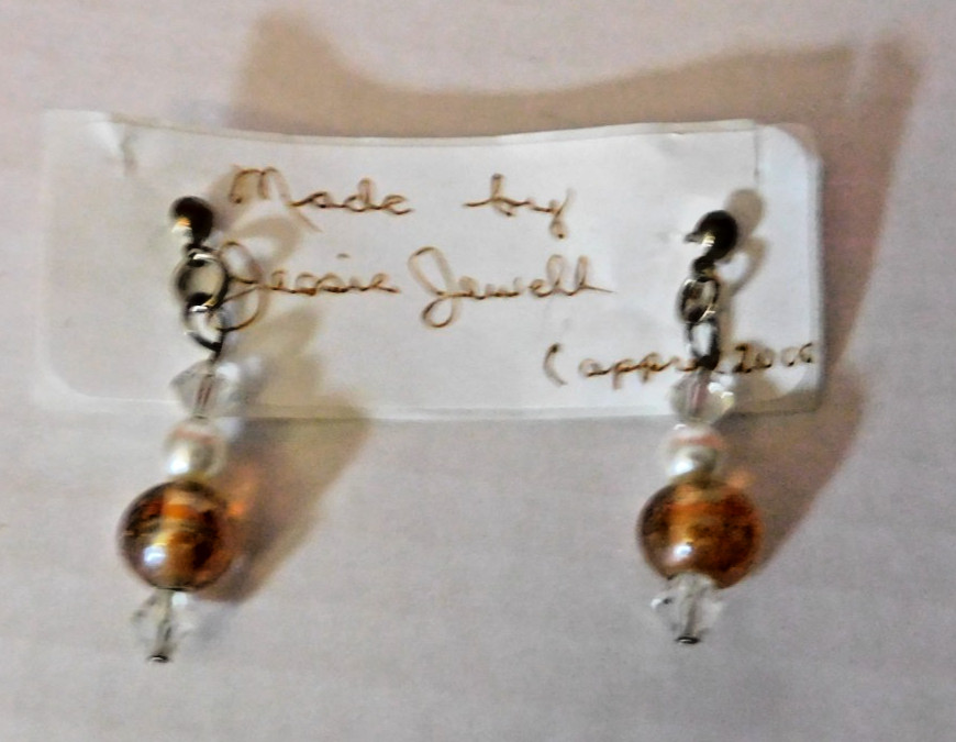 Handmade Beaded Dangle Earrings