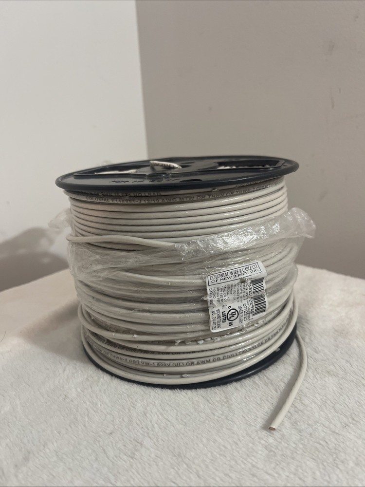 Colonial Wire & Cable Machine Tool Wire White 500 FT DU-437.256