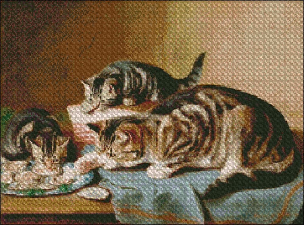Counted Cross Stitch Kits Needlework Crafts DIY Chart - An Oyster Supper