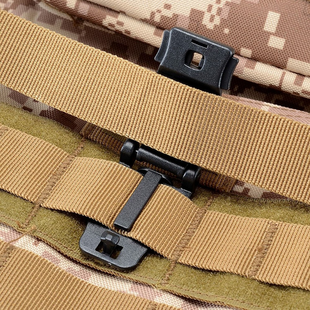 30Pcs Tactical Molle Elastic String Strap Gear Clip Attachments Camping Tool Kit