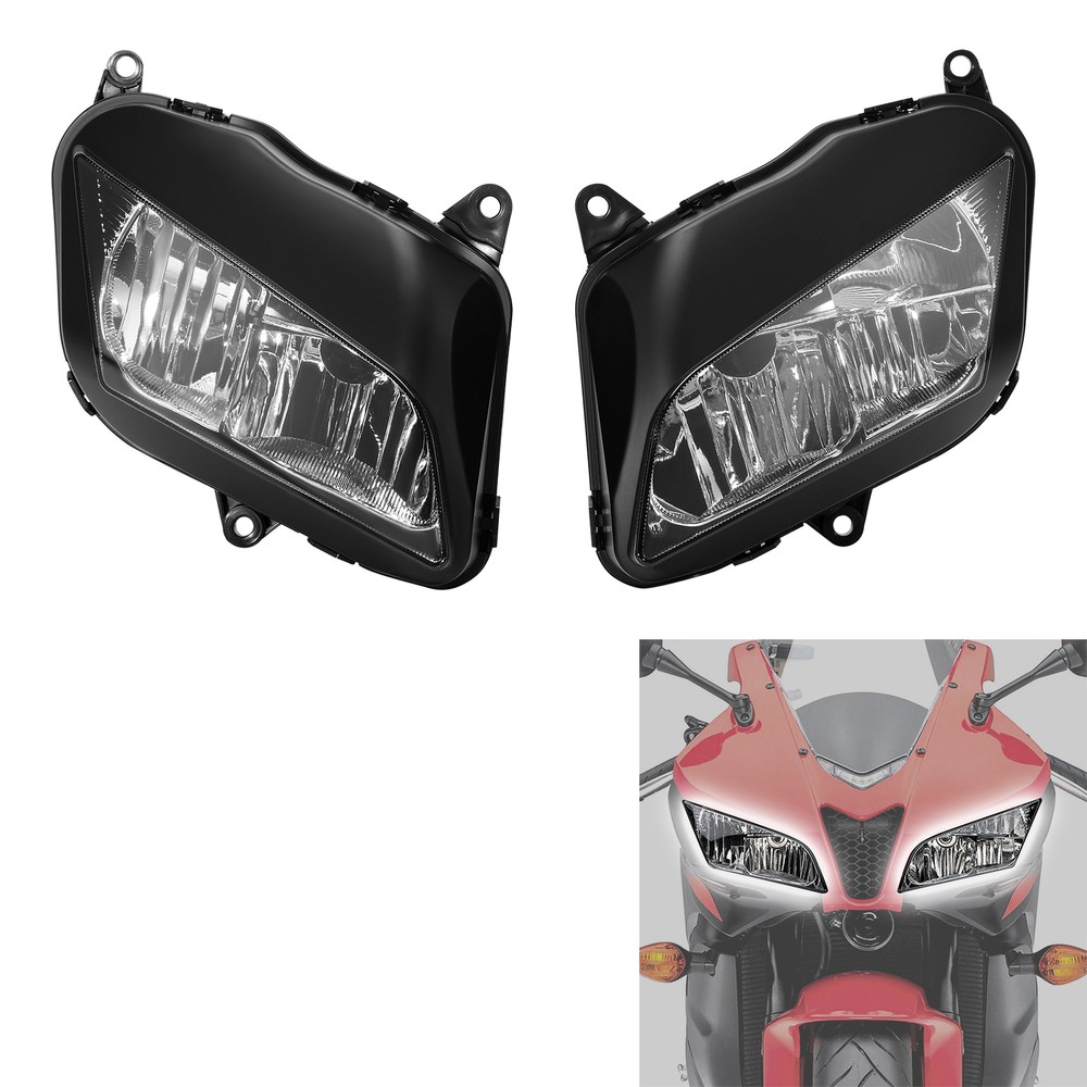 Left Right Front Light Headlight Assembly Fit For Honda CBR600RR 2007-2012 2011