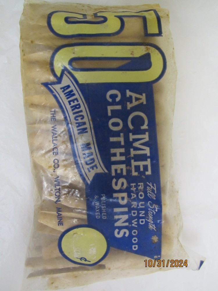 50 acme clothespins