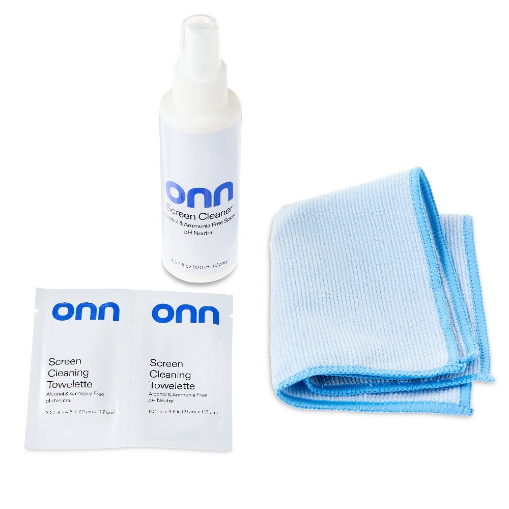 Cleaning Kit for Screens Includes Microfiber Cloths Wipes Spray Solution and