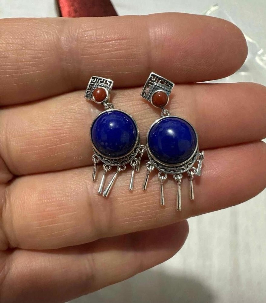 Handmade Vintage Silver turquoise Earring