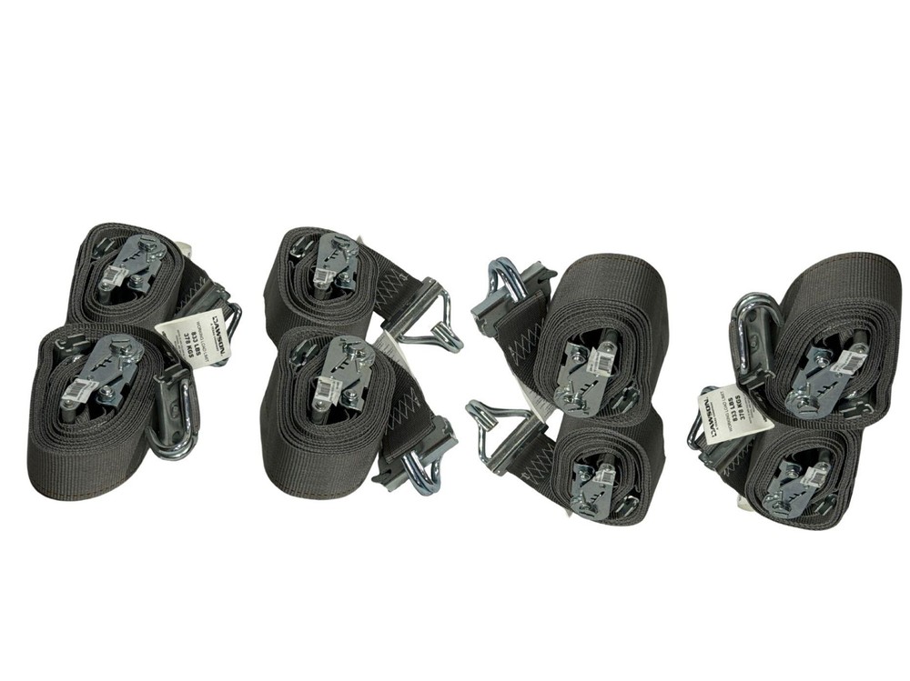 16' E-Track Ratchet Strap w/ Wire Hook 8 Pack