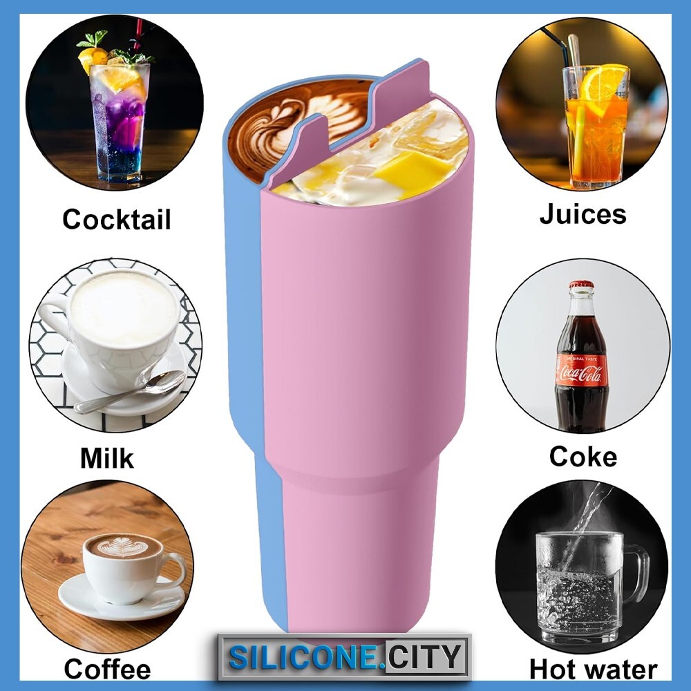 Stanley Cup Divider Insert - Two Drinks One Cup Silicone Divider Liner for 40...