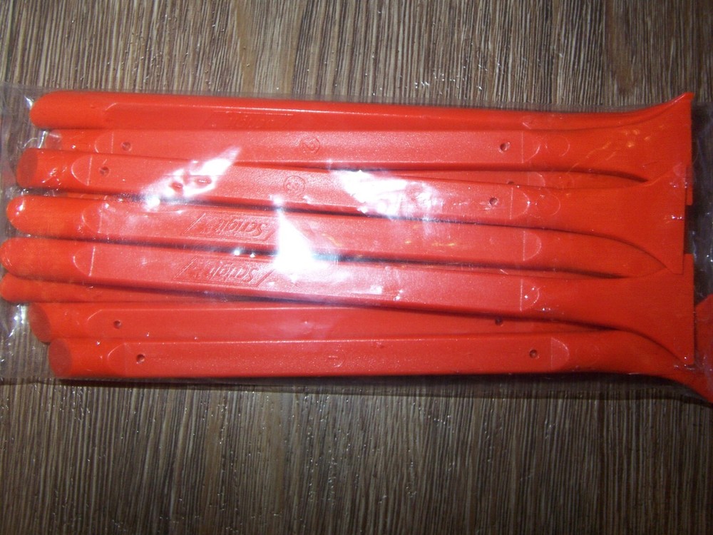 NEW 10 Pack SCRIGIT 6" No Scratch Plastic Scraper Tool w/ Flat & Round Tip Ends