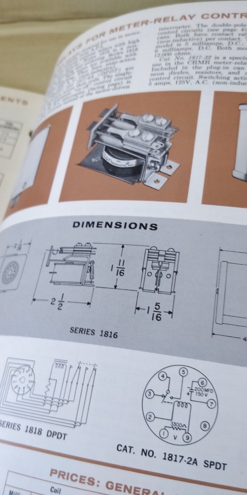 1961 ~ API ~Meter Relays ~ Sales Brochure / Catalog
