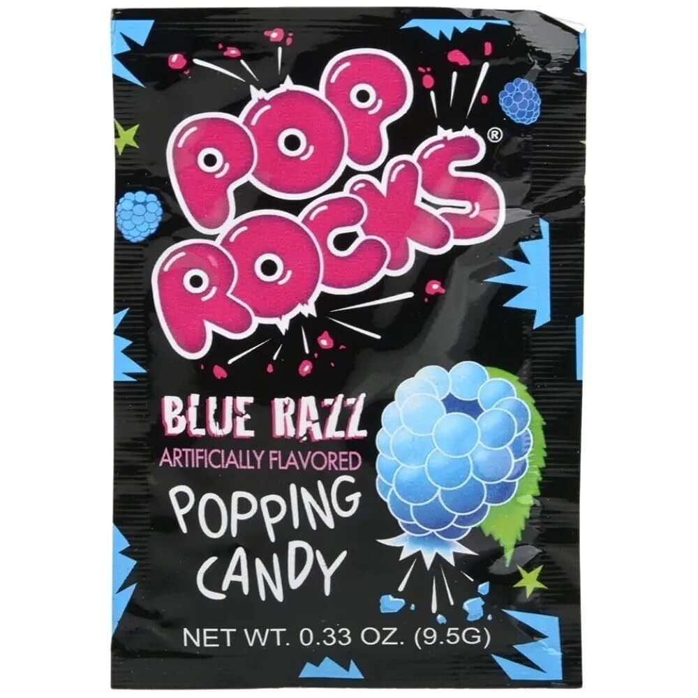 POP ROCKS Popping Candy, Blue Raspberry, 24 Count
