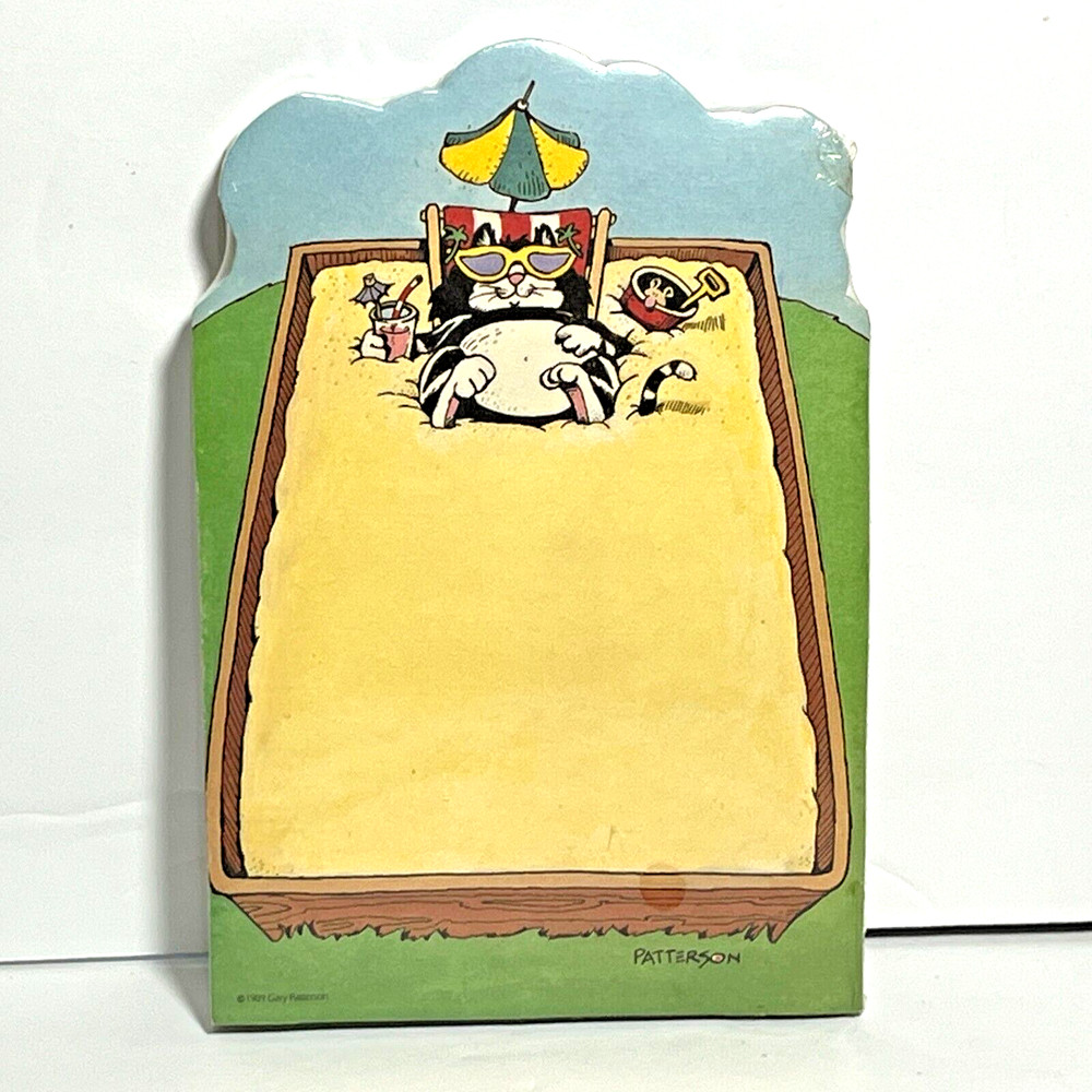 Gary Patterson Cool Cats Summer Sandbox Notepad 1989