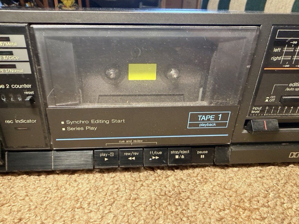 Technics RS-T10 Stereo Double Cassette Deck – Tested, Works, Issues READ