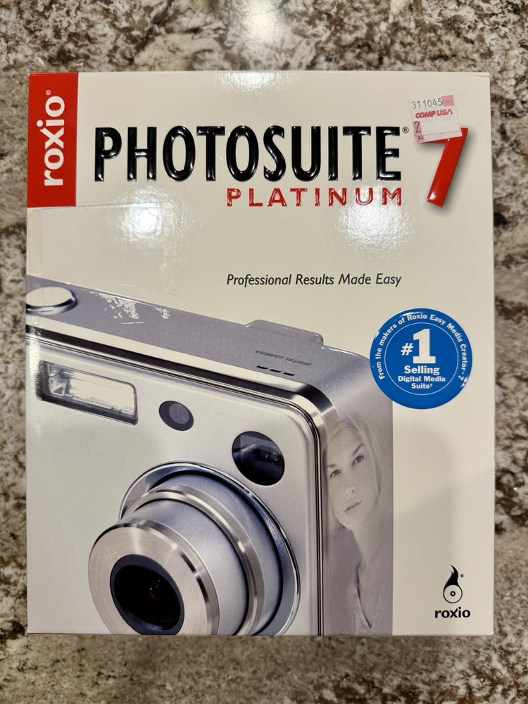 Roxio Photosuite 7 Platinum Software CD PC 1996-2004