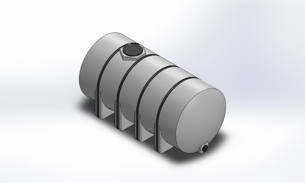 1/64 3D Printed 1625 Gal Horizontal Leg Tank